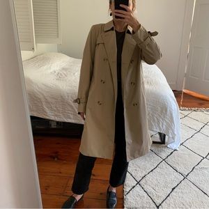 Uniqlo Beige Trench Coat XS